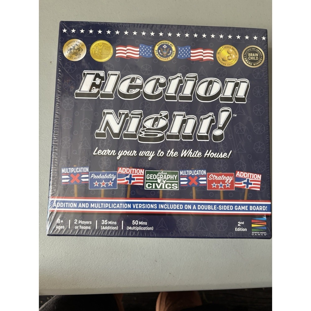 Election Night! Board Game Complete Non-Political Family Game NEW